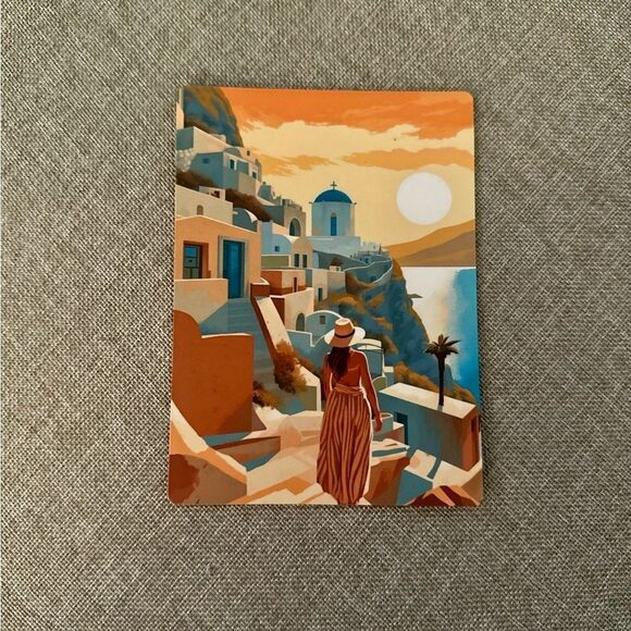 Santorini Greece Sunset Magnet - Picture 3 of 3